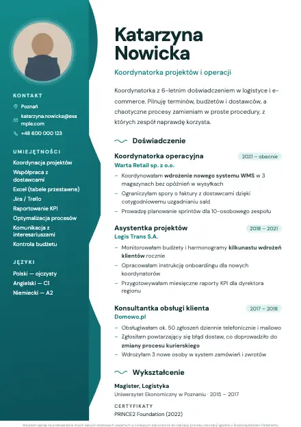 Podgląd wzoru CV Lagoon